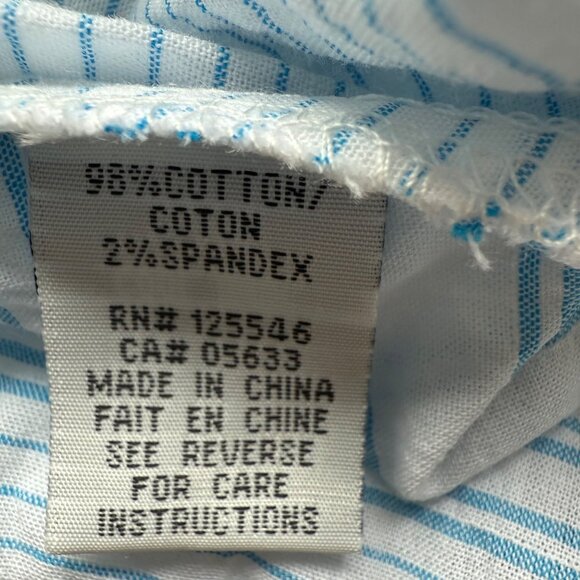 Habitat Size S NEW Turquoise & White Stripe 3/4 Sleeve Button-Front Tunic Jacket - Picture 8 of 16